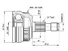 Gelenksatz, Antriebswelle CV Joint Kit:A 168 370 22 72